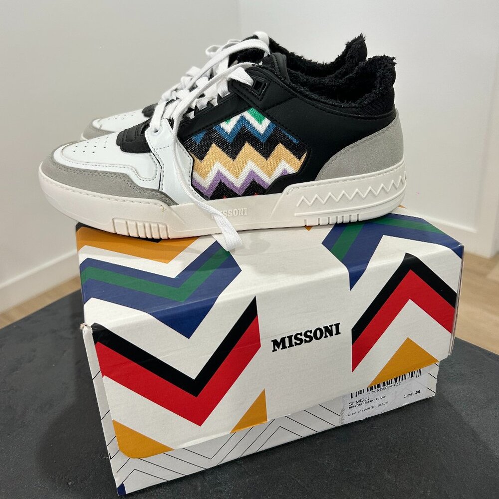 BRAND NEW Missoni Basket Low Top Sneaker Size 38